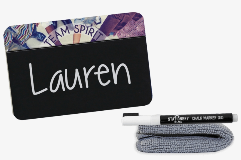 Chalkboard Name Badges, 75 X 50 Mm, Custom Imprint - Name Tag, transparent png