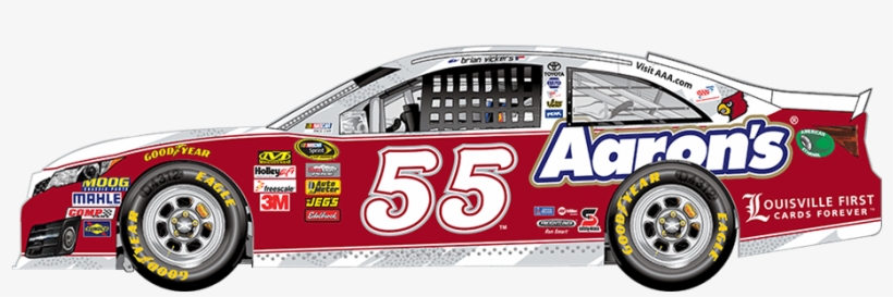 55brian Vickers Aarons Louisville - Kevin Harvick 29 Paint Schemes, transparent png