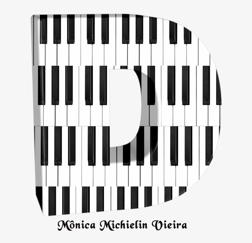 Alfabeto Teclas Do Piano Em 3d Png - Alfabeto Em Forma De Teclado Musical Png, transparent png