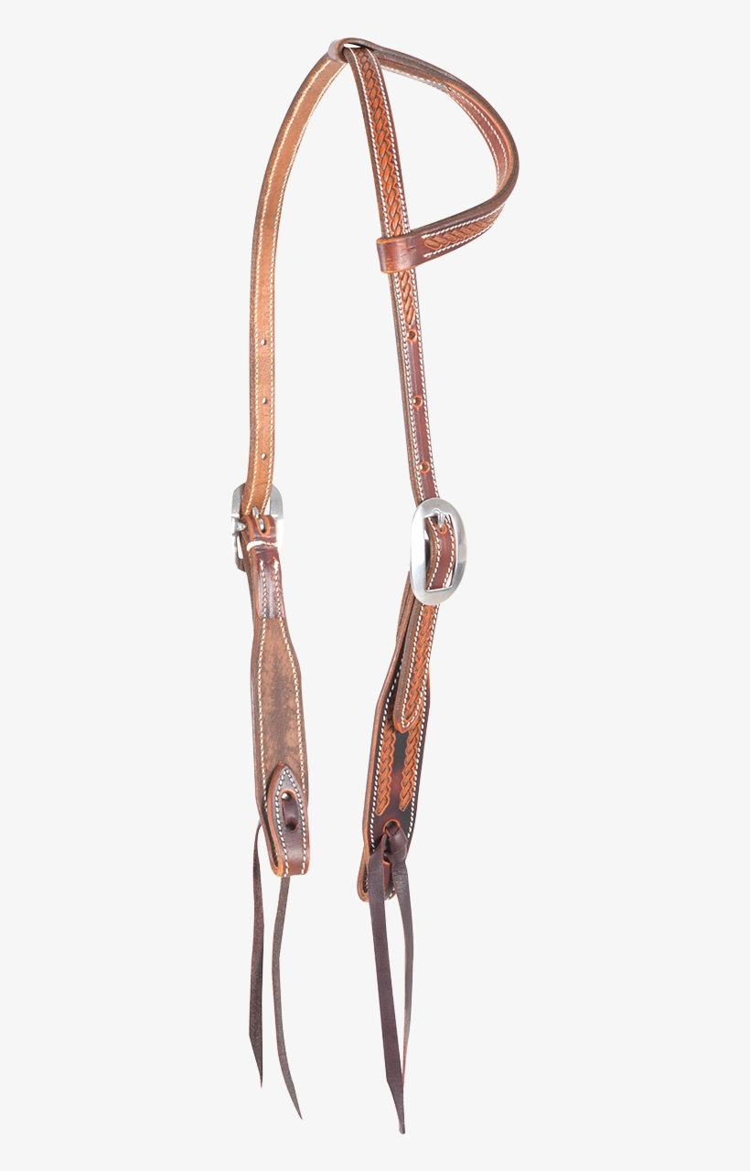Martin Saddlery Rope Border Slip Ear Headstall - Longbow, transparent png