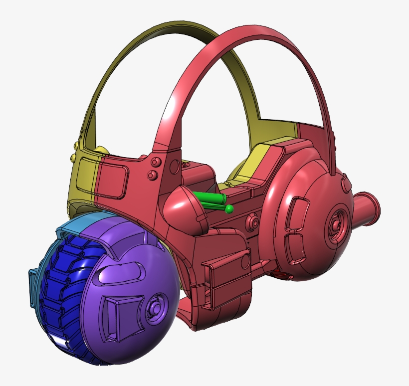 Bulma's Bike - Illustration, transparent png