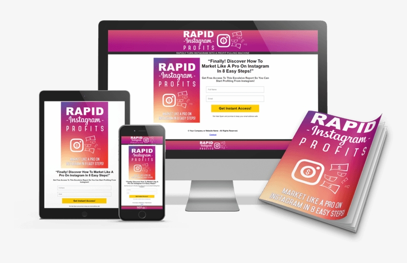 "rapid Instagram Profits" - Flyer, transparent png