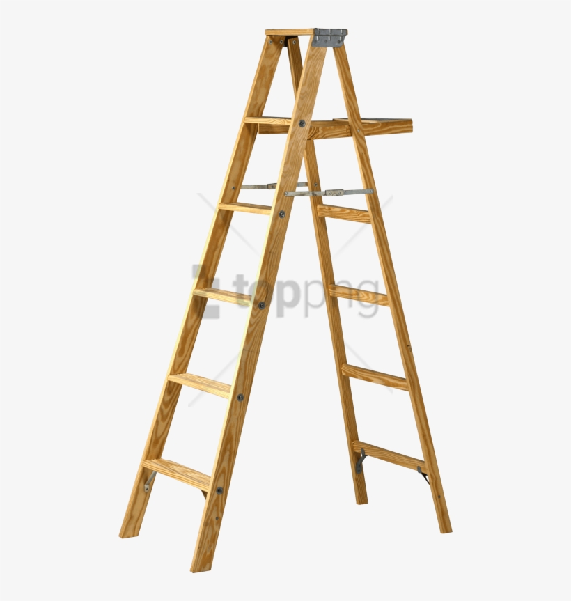 Free Png Download Double Wood Ladder Png Images Background - Transparent Ladder Png, transparent png