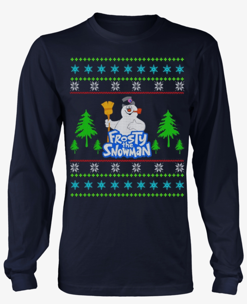Frosty The Snowman Ugly Christmas Sweaters T Shirt - Loving Memory Of My Dad Shirt, transparent png