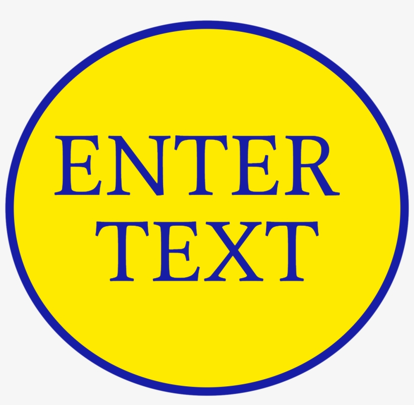 Your Text On Bulk Custom Oval / Circle - Garden City Cabs Richmond, transparent png