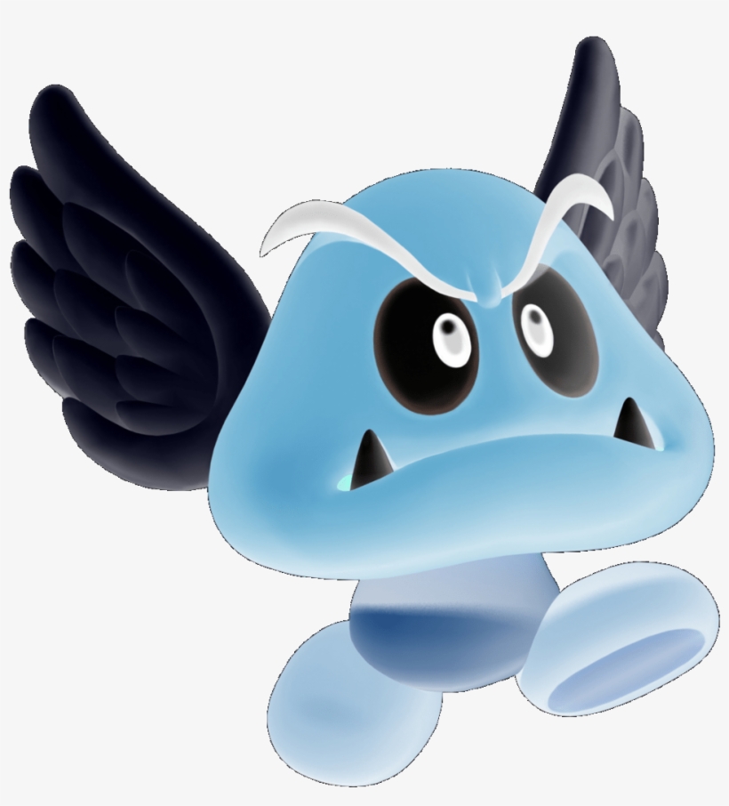 Negative Super Mario Bros Goomba - Cartoon, transparent png