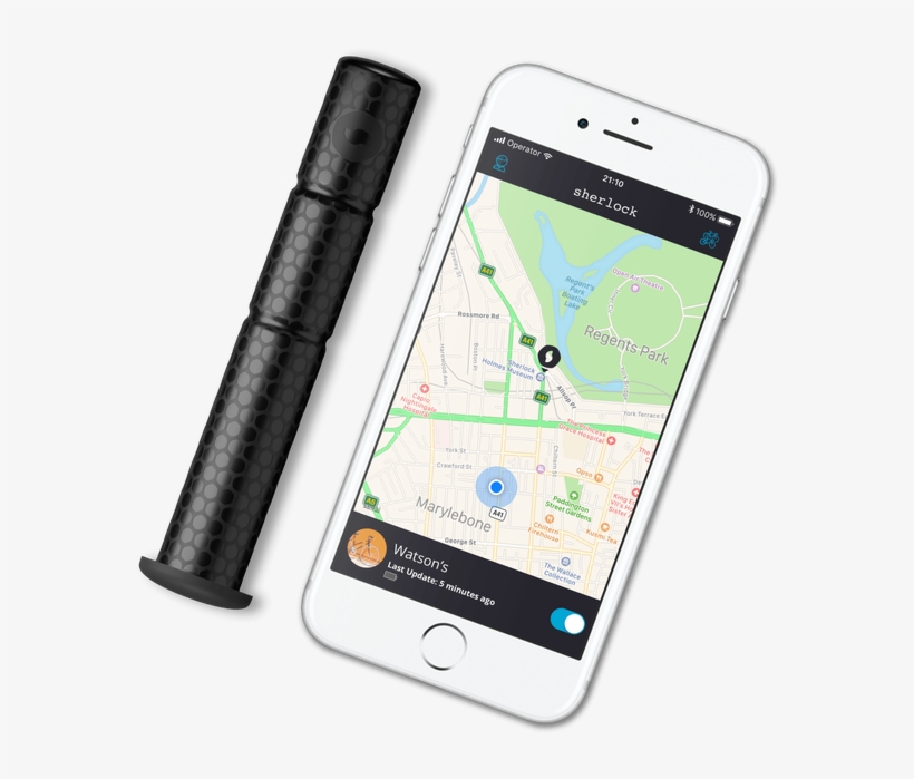 Sherlock Gps Antitheft Device Bicycles - Gps Tracker, transparent png