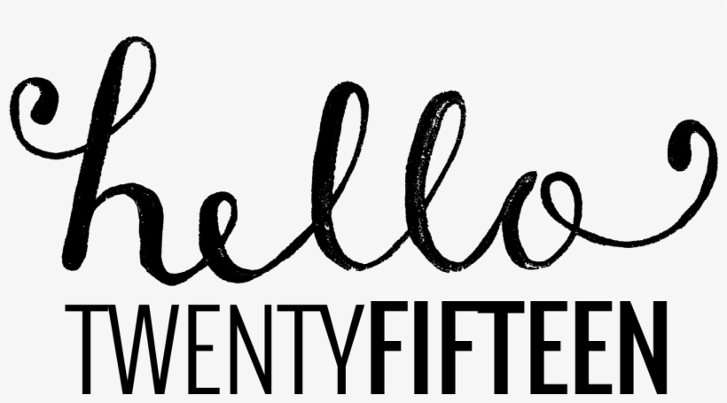 Hello 2015 Project Life Cards • Caylee Grey - Calligraphy, transparent png