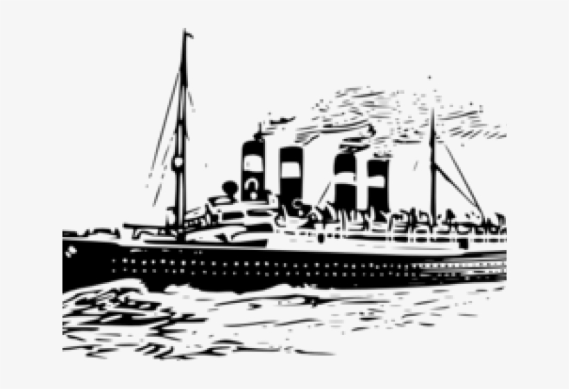 Titanic Black And White Png, transparent png