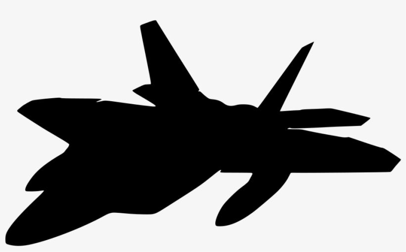 Download Png - Fighter Jet Silhouette, transparent png