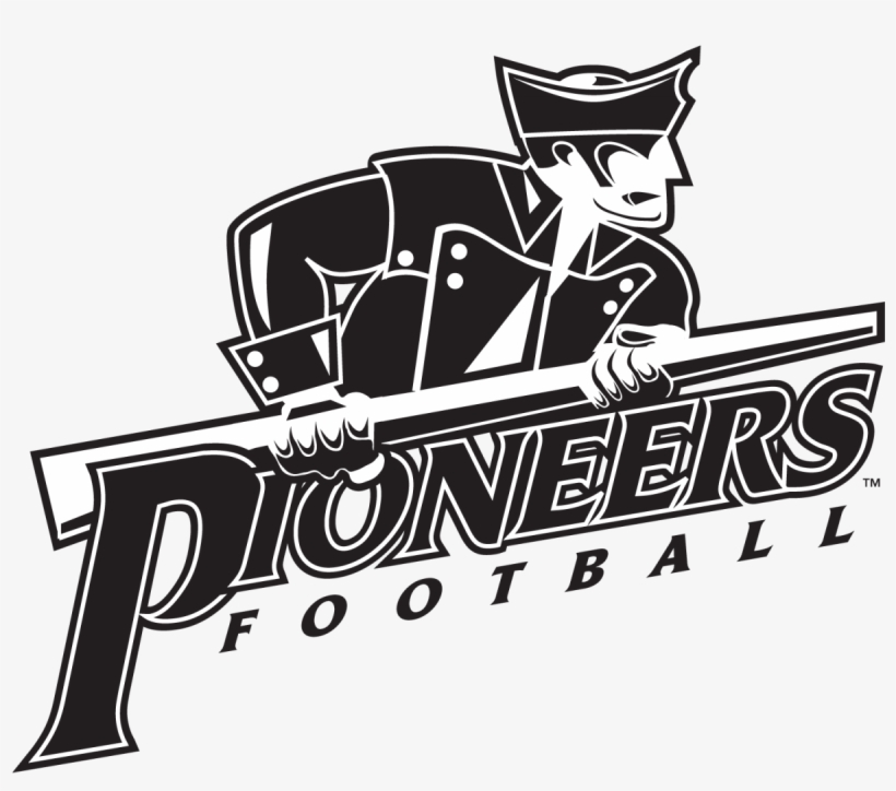 This Is An Example Of The One-color Primary Logo And - Pioneer Mascot Black And White, transparent png