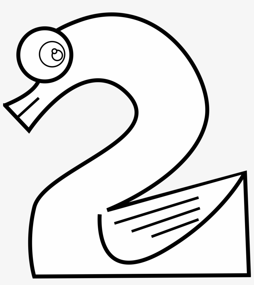 This Free Icons Png Design Of Animal Number Two Line, transparent png
