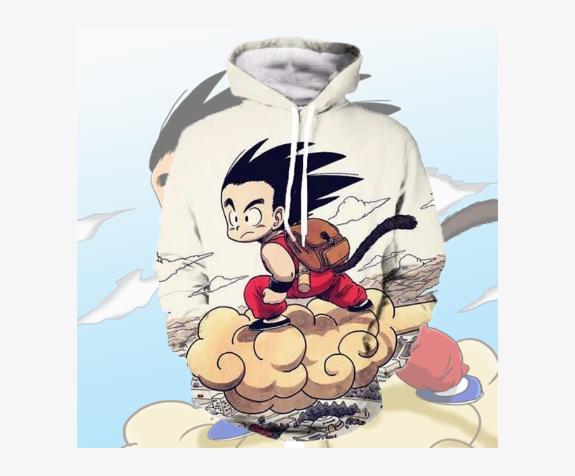 Kid Goku 3d Hooded Sweatshirt - Dbz Hoodie, transparent png