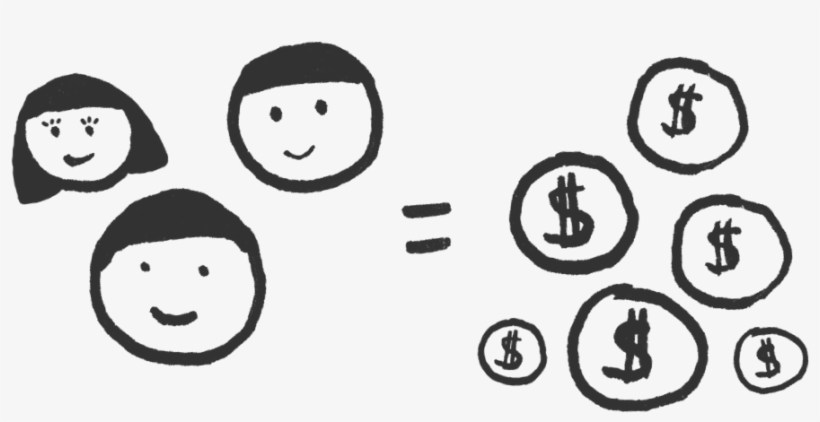 Happy People Reduce Costs And Increase Revenue - Cartoon, transparent png