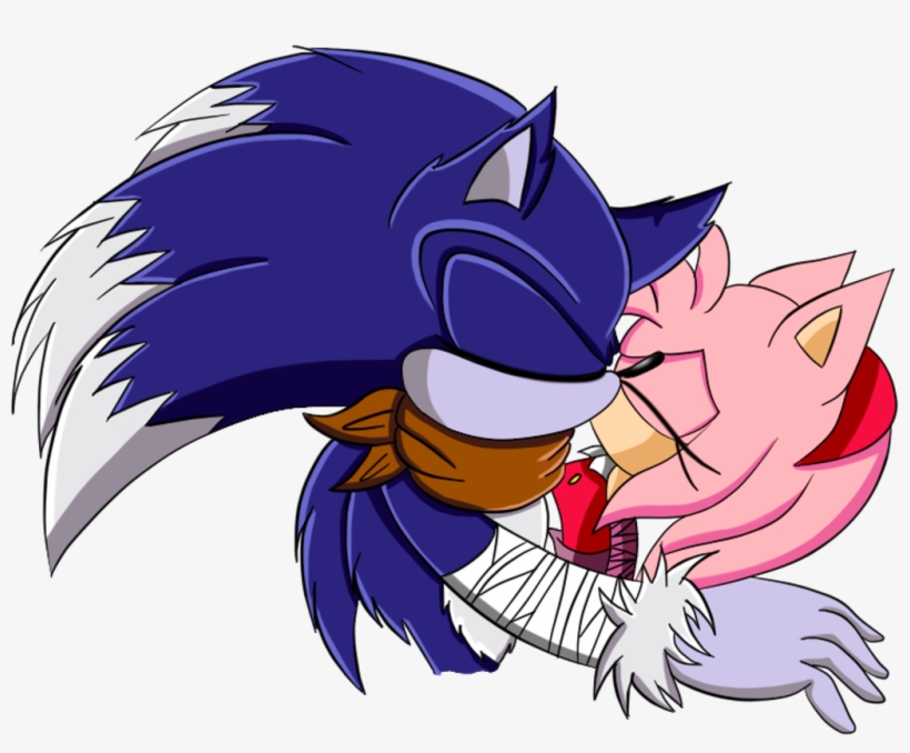 Sonic The Werehog And Amy Rose Kissing Sonic Boom - Weresonamy Boom, transparent png