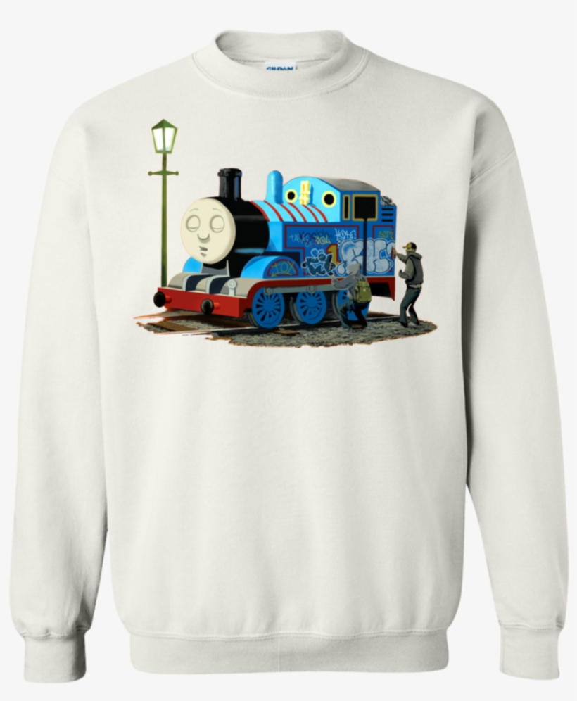 Banksy Thomas The Tank Engine Sweatshirt Sweatshirts - Shirt, transparent png