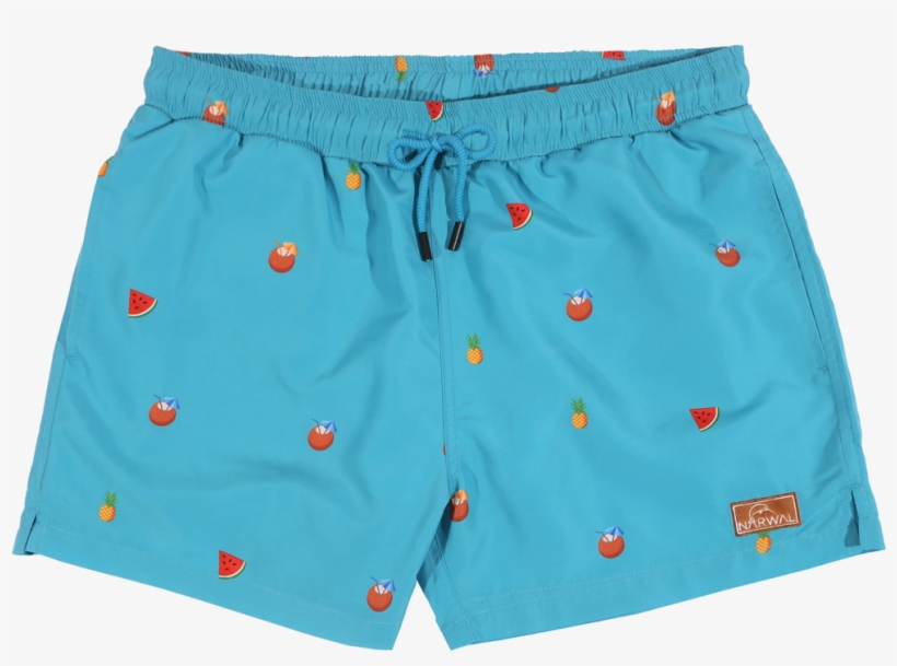Narwal Swim Trunks Bluegreen - Board Short, transparent png
