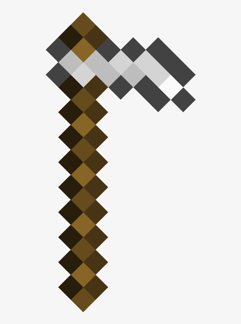 Iron Hoe - Diamentowy Kilof Z Minecrafta, transparent png