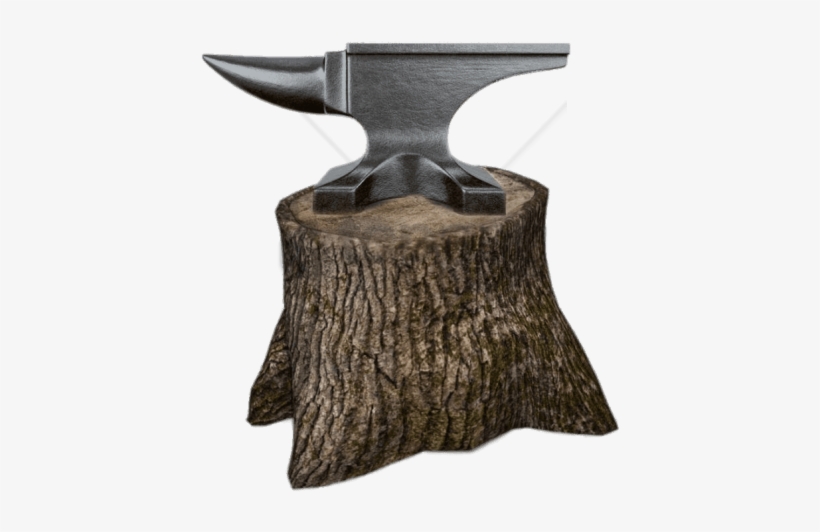 Free Png Download Anvil On Wood Block Png Images Background - Anvil Mount, transparent png