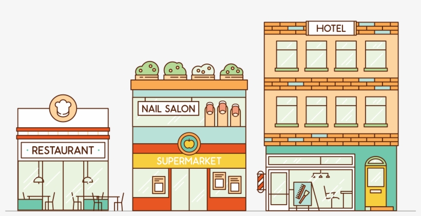 Businesses & Commercial Space - Supermarket Cartoon Images Transparent, transparent png