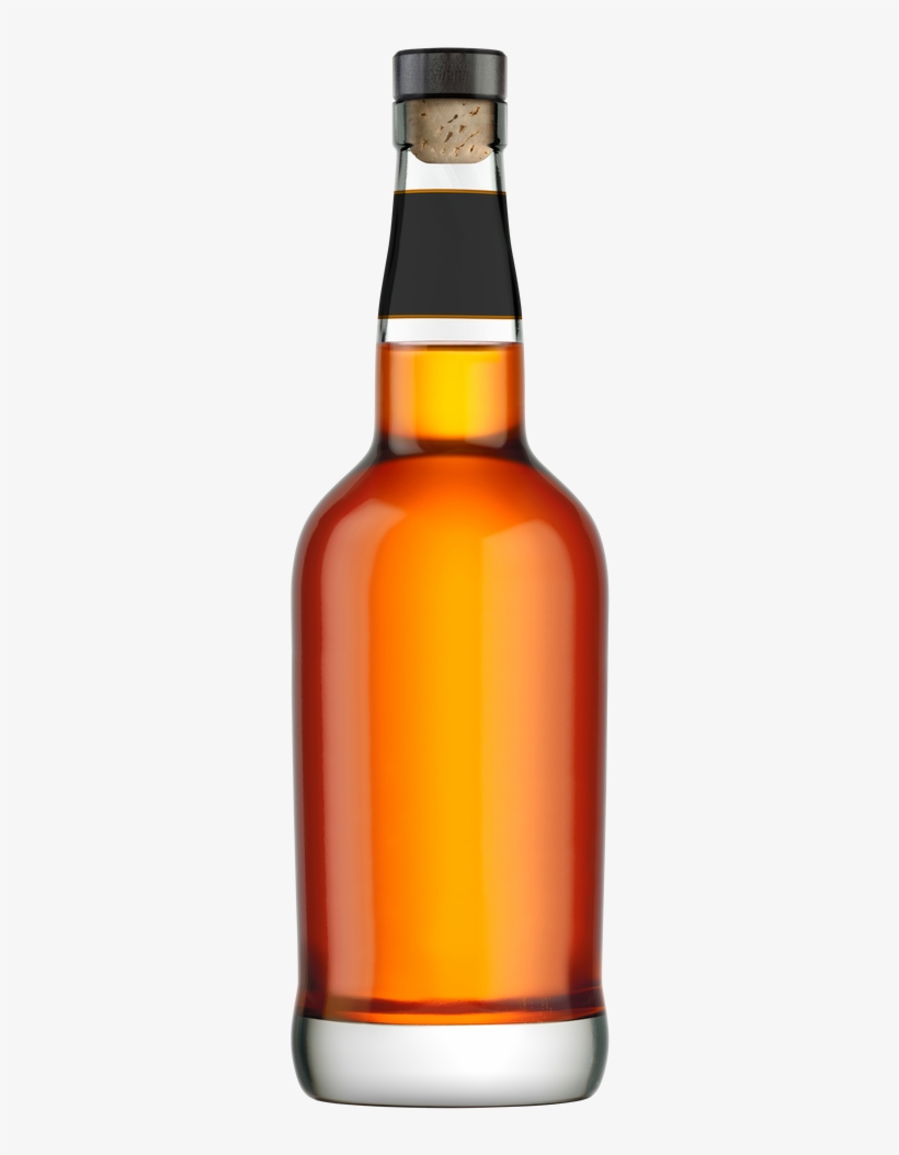 Bottle Of On A - Clip Art Whiskey Bottle, transparent png