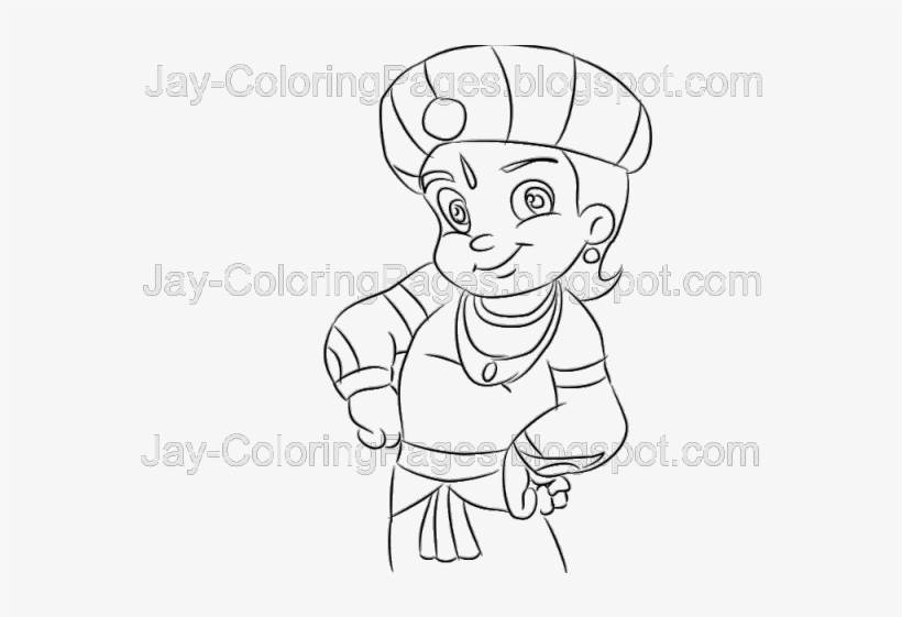Chhota Bheem Clipart Pogo - Drawing Of Cartoon Chota Bheem, transparent png