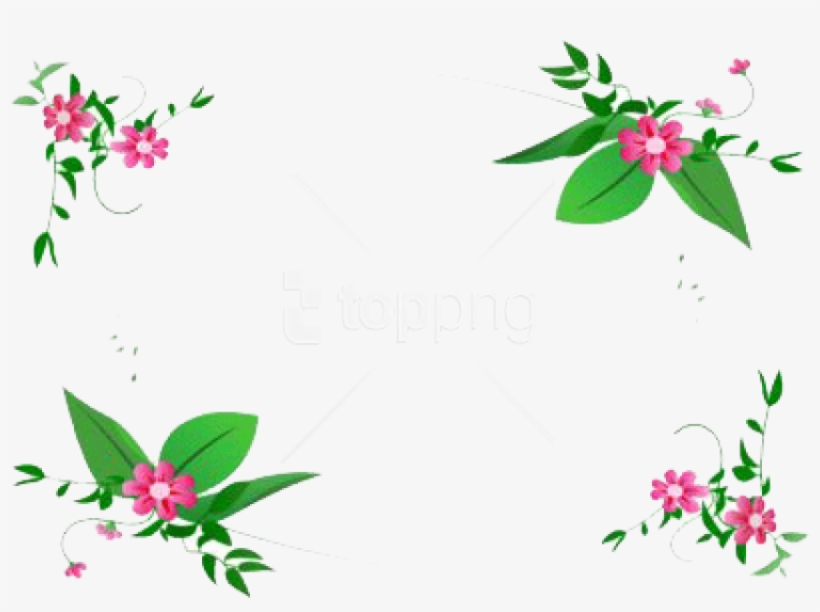 Free Png Flowers Borders Free Download Png Png - Flower Green Vector Png, transparent png