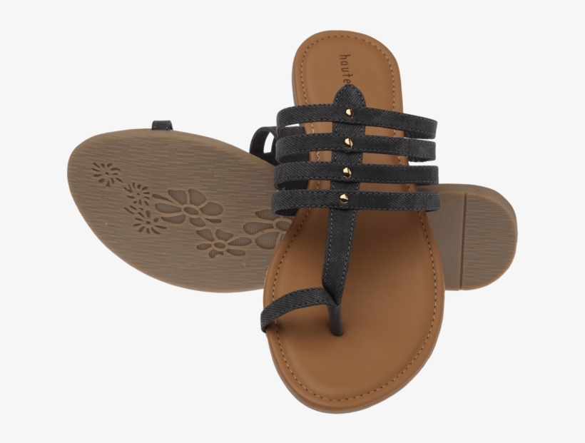 Womens Slipon Flat Chappal - Slide Sandal, transparent png