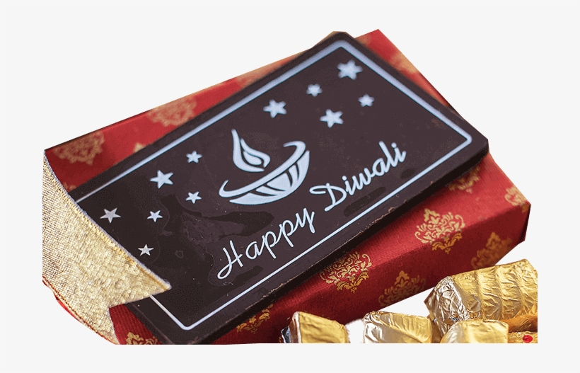 Jus' Trufs Happy Diwali Bar - Chocolate, transparent png