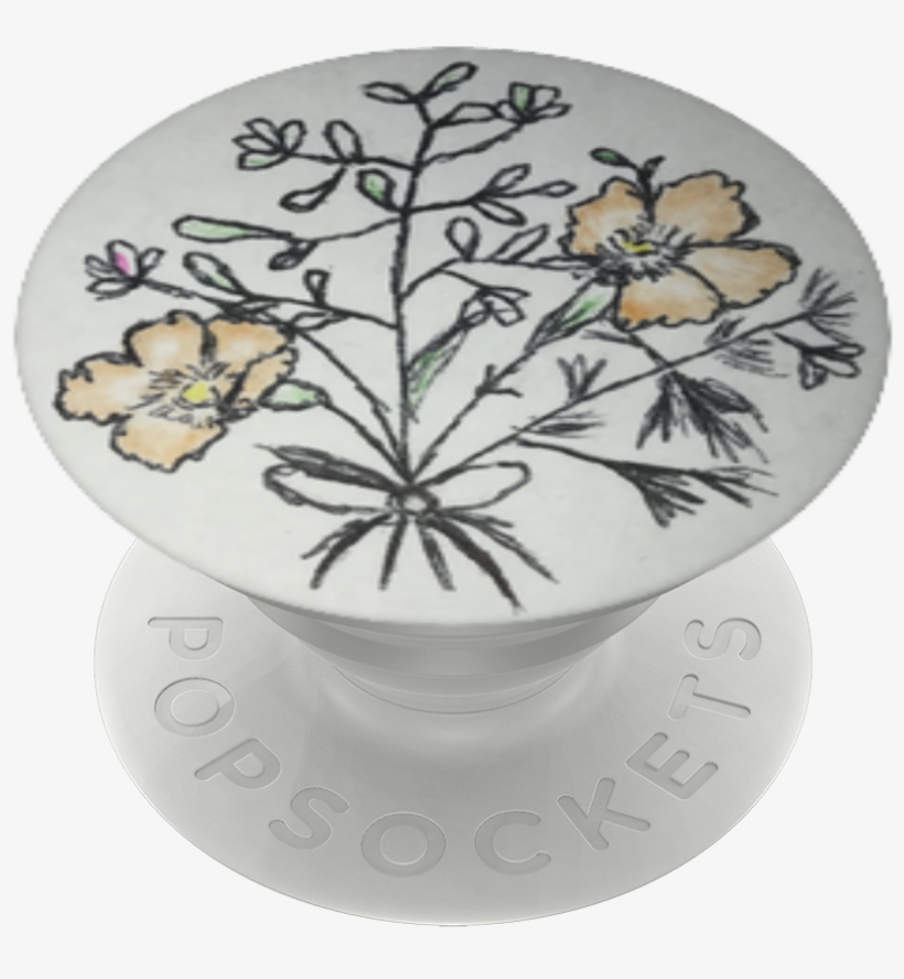 Small Flower Bouquet, Popsockets - Ceramic, transparent png