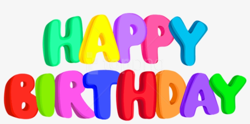Free Png Download Happy Birthday Text Png Images Background - Transparent Png Happy Birthday Png, transparent png