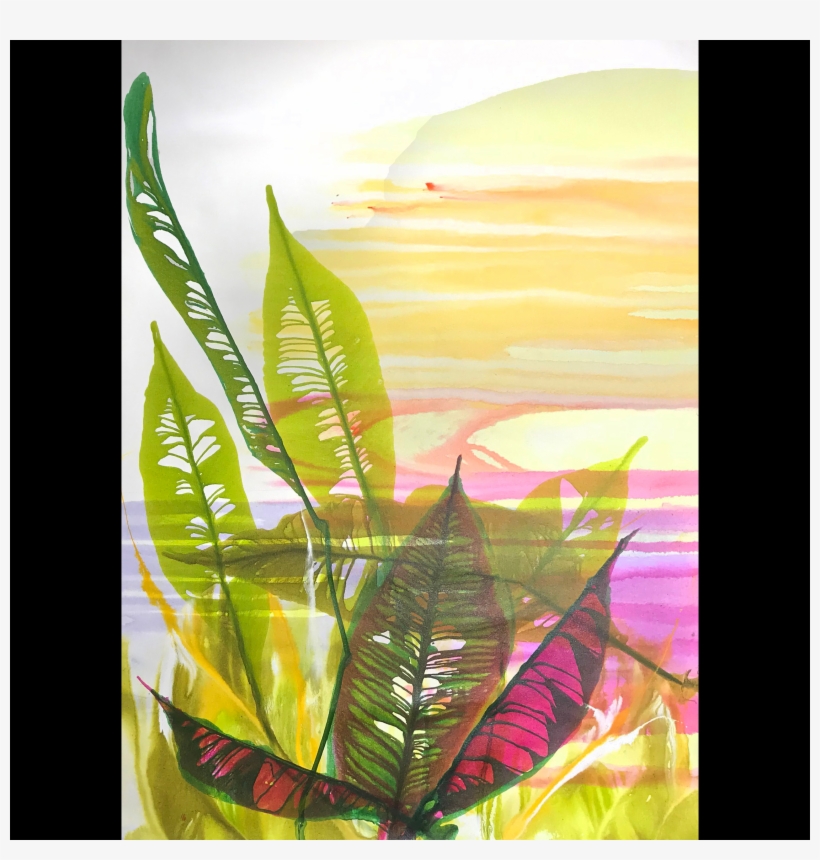 Tropic Sunset - Illustration, transparent png