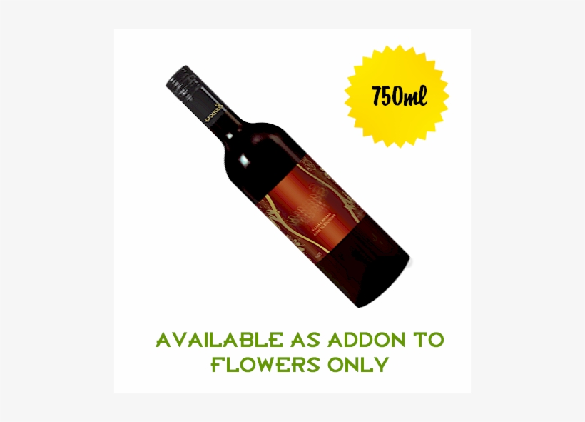 Red Wine 750ml - Glass Bottle, transparent png