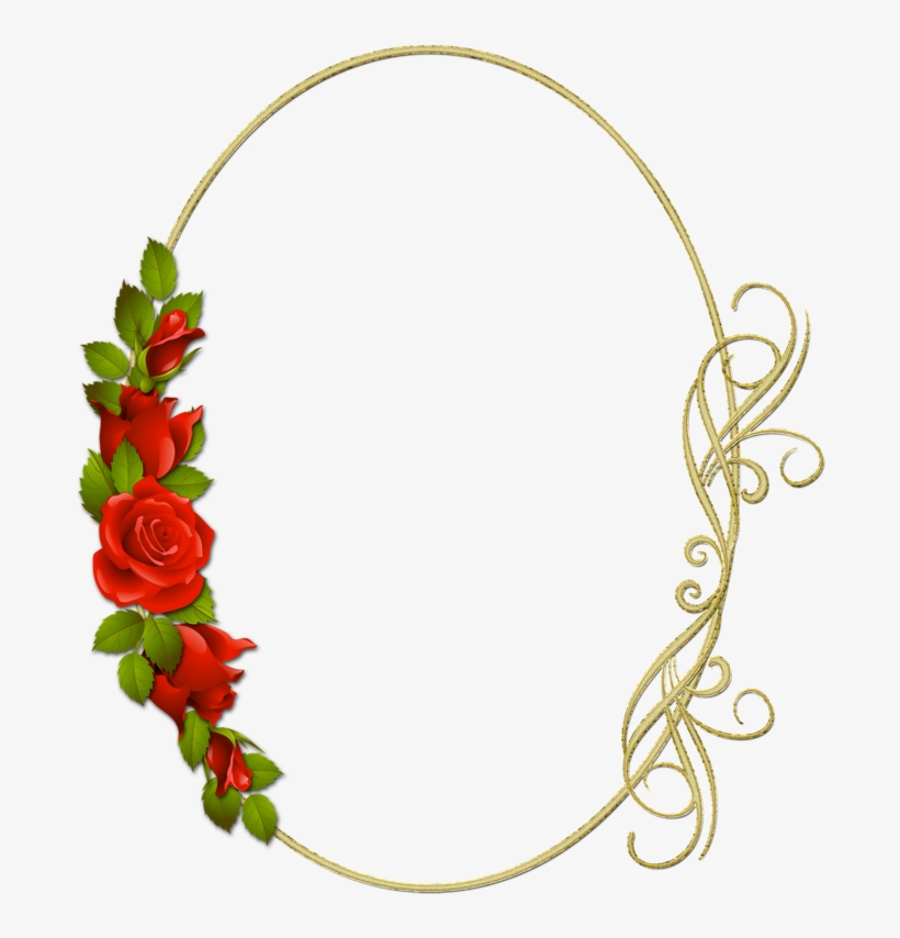 Фотки Floral Border, Art Clipart, Framed Art, Clip - Marcos Con Rosas Rojas, transparent png