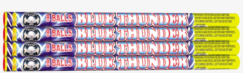 Blue Thunder - 8 Shots - Blue Thunder 8 Ball Roman Candle, transparent png