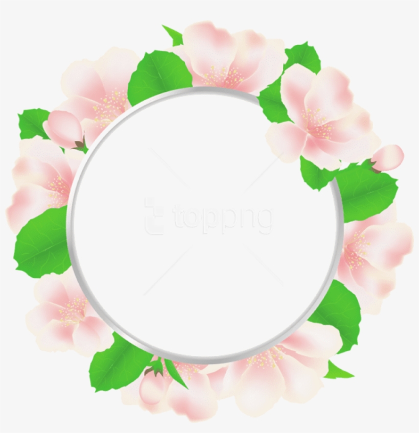 Free Png Best Stock Photos Large Transparent Round - Flower Frame Circle Transparent, transparent png