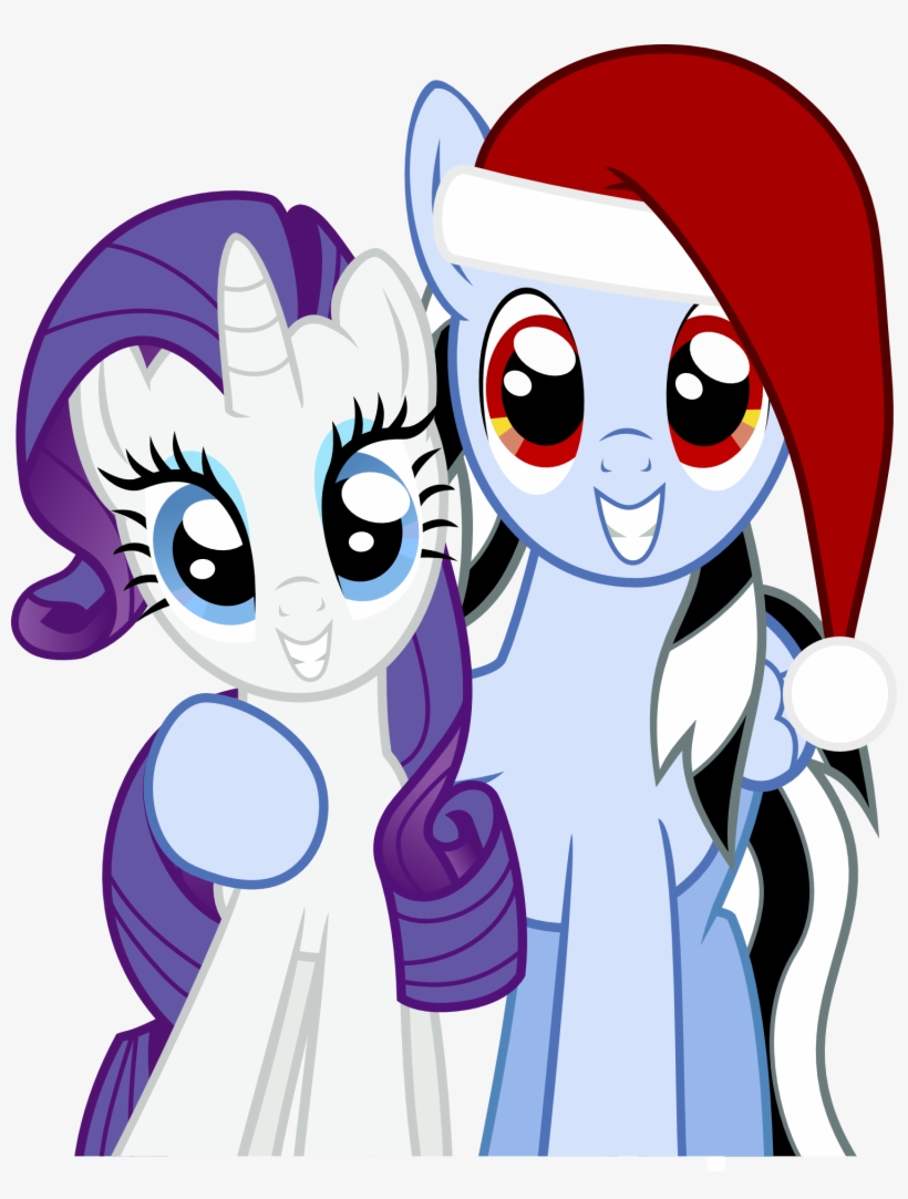 Merry Christmas From Beat Shock And Rarity - Cartoon, transparent png