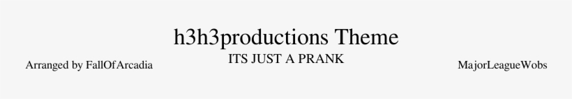 H3h3productions Theme Sheet Music Composed By Majorleaguewobs - Ivory, transparent png