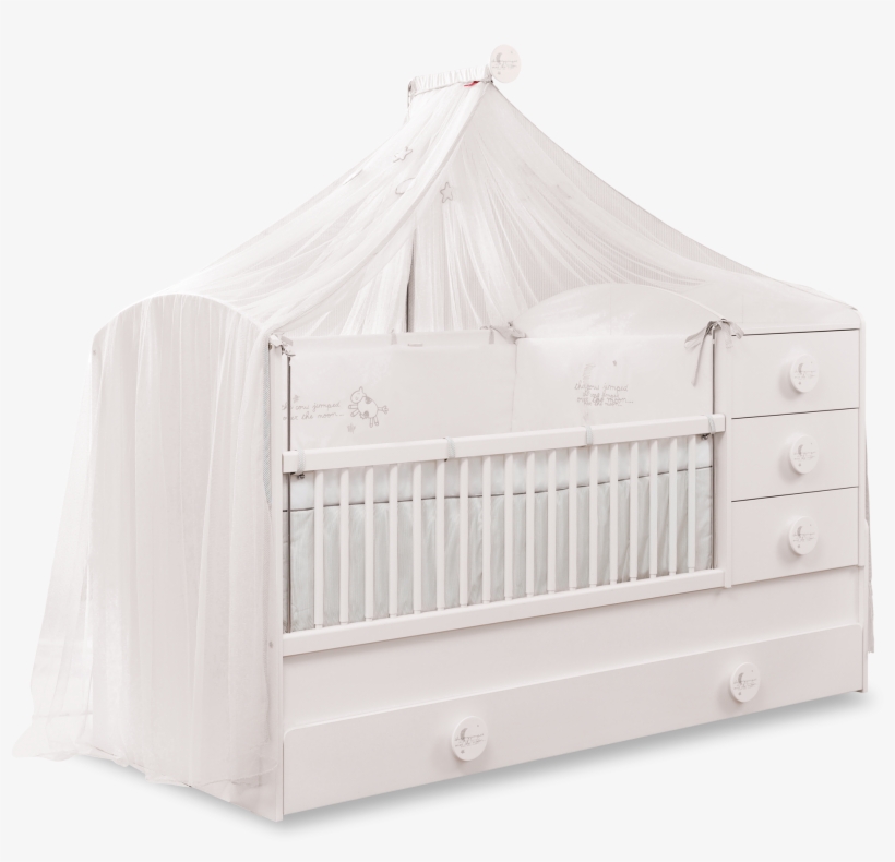 Baby Cotton Sl Convertible Baby Bed (80x180 Cm) - Cradle, transparent png