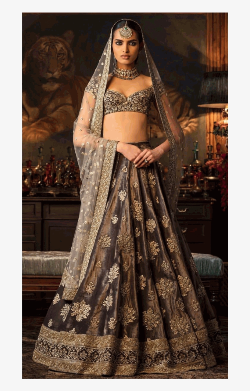 -20% Bridel Brown Lehenga - Designer Bridal Lehenga, transparent png