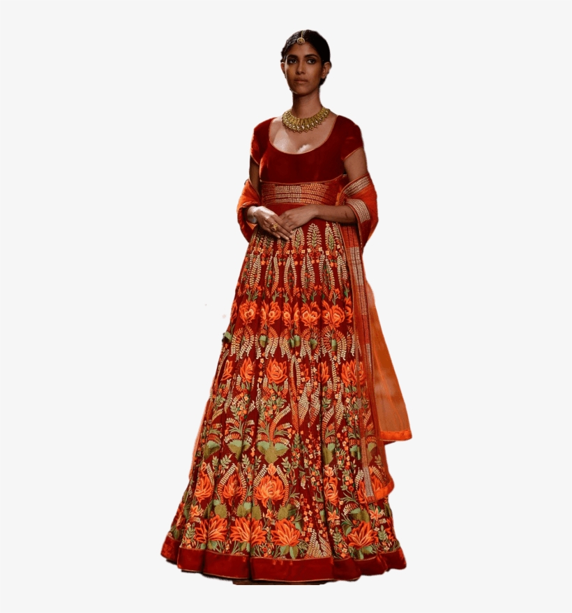 Red Color Floor Length Anarkali In Velvet - Photo Shoot, transparent png