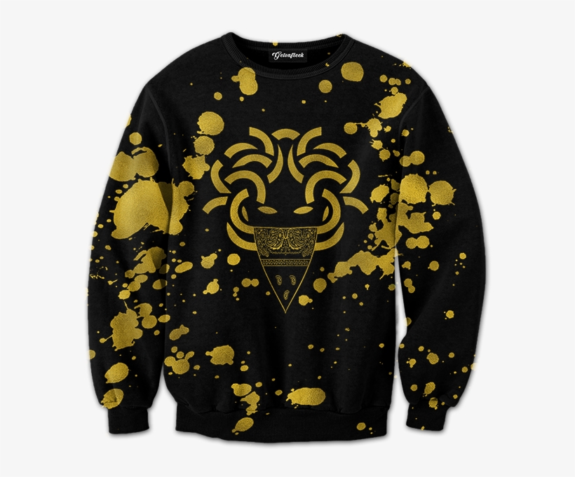 Medusa Gold Print Crewneck - Mix By Sprite Clothes, transparent png