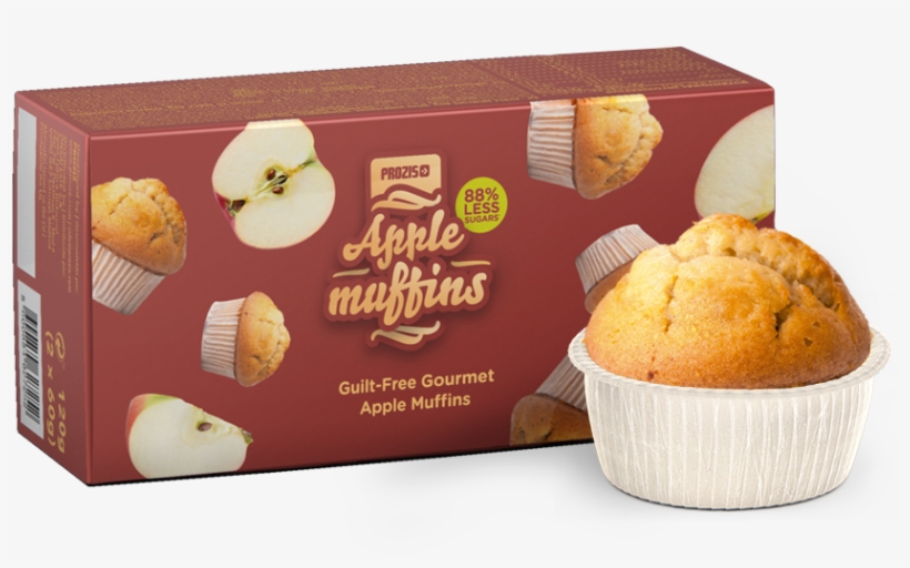 2 X Apple Muffins - Prozis Muffins, transparent png