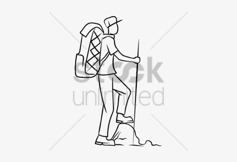 Drawn Card Hiker - Design, transparent png