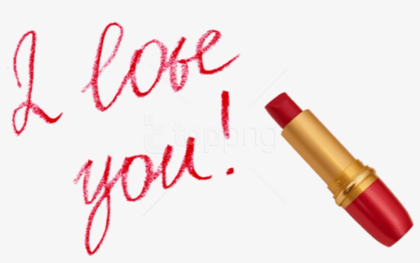 Free Png I Love You With Lipstick Png Images Transparent - Love You My Boyfriend, transparent png