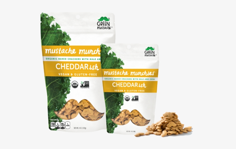 Green Mustache Munchies, transparent png