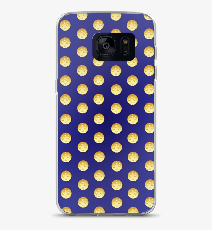 Pickleball Polka Dots In Yellow On Blue Samsung Case - Polka Dot, transparent png