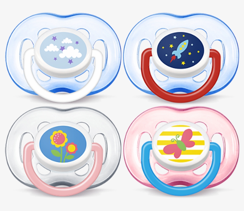 Philips Avent Contemporary Freeflow Pacifier 2 Pack - 18 Month Avent Pacifier, transparent png
