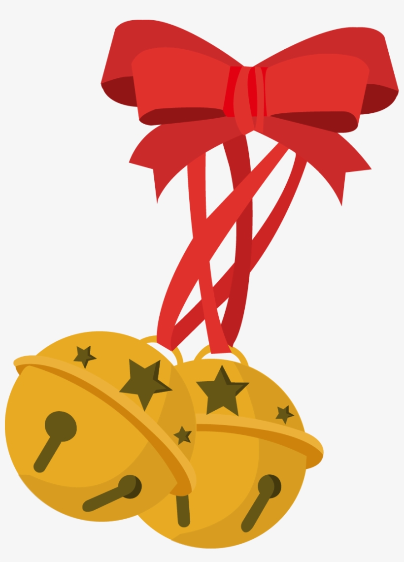 Christmas Jingle Bells Euclidean Vector - Колокольчик Рождество Вектор, transparent png