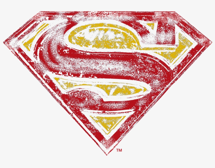 Superman S Shield Rough Men's Regular Fit T-shirt - Emblem, transparent png
